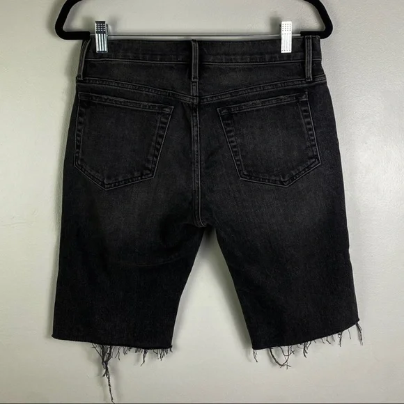NEW FRAME BLACK DISTRESSED CUT-OFF SHORTS - Picture 5 of 6